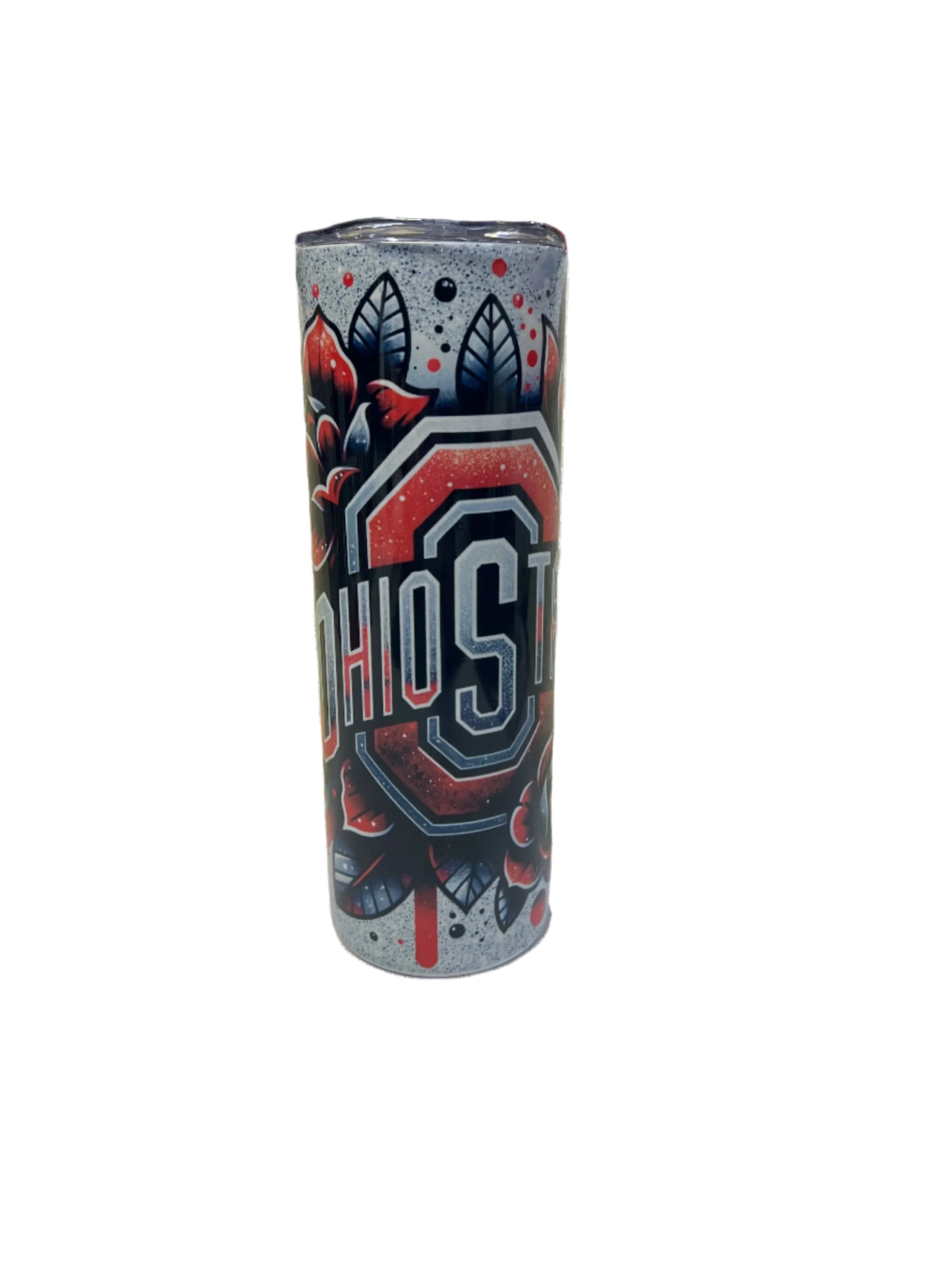 Full Wrap Sublimation - Ohio State Roses - 20 oz Size