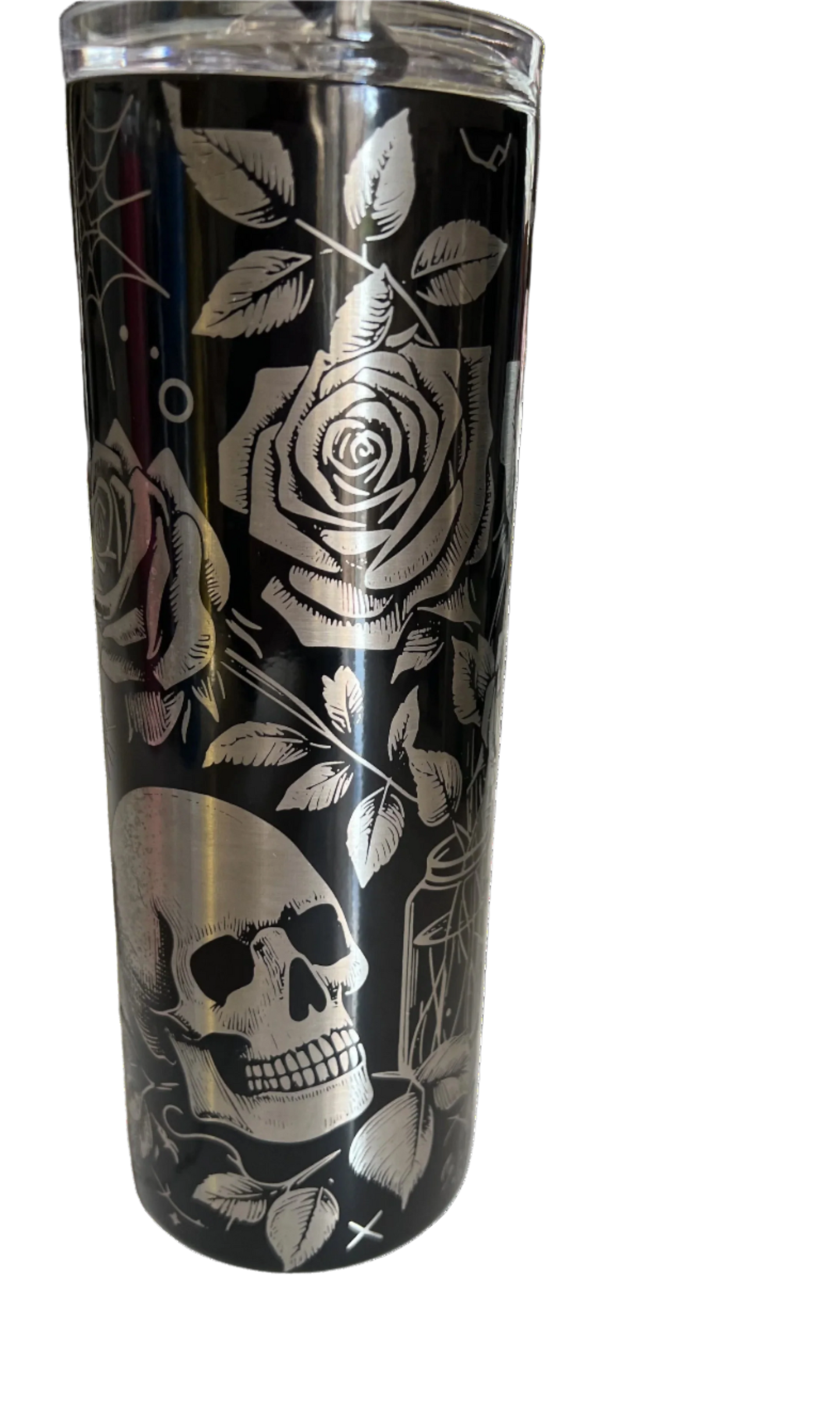 Engraved Black Candle Theme 20 oz Tumbler