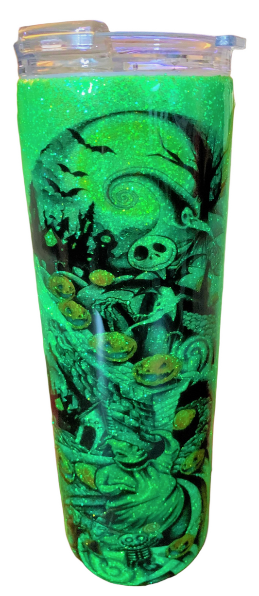 Green Halloween Tumbler