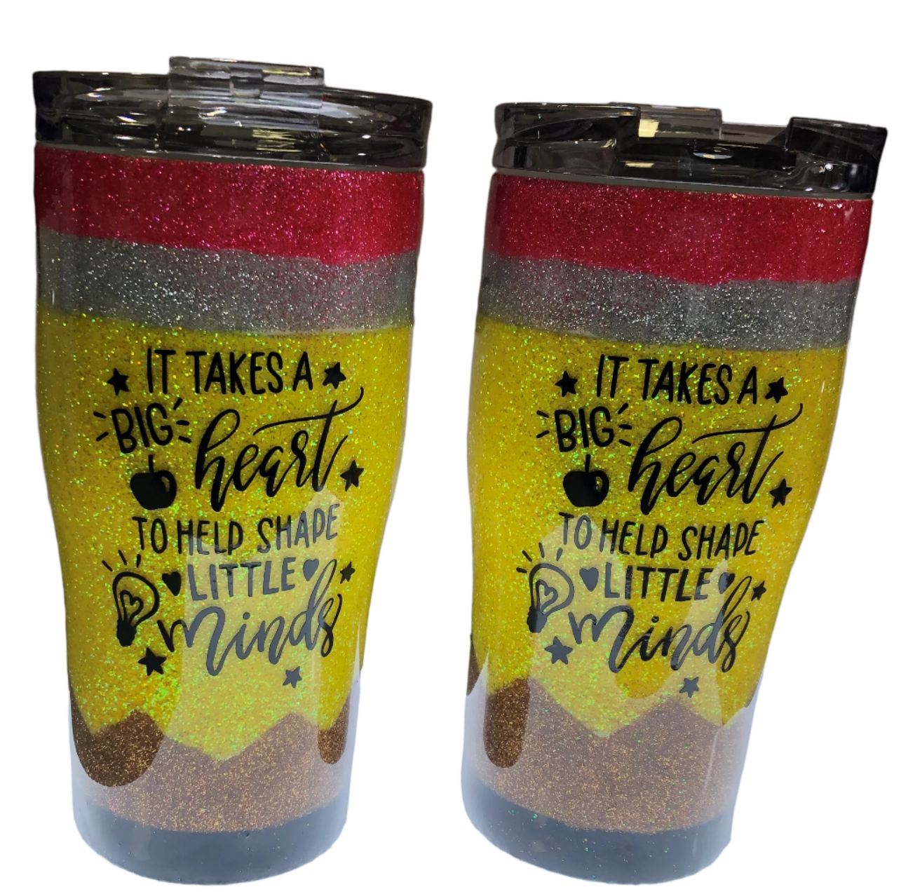 Pencil Tumblers   (both sides have a decal)