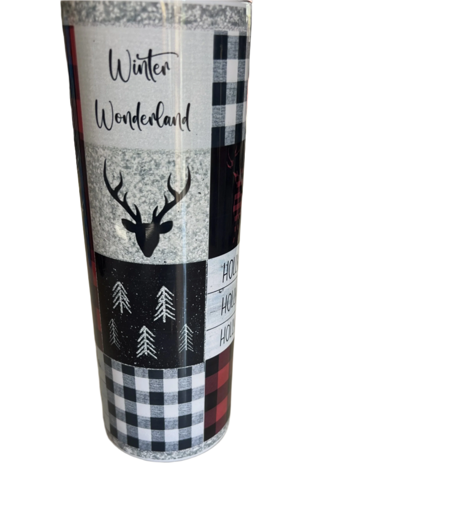 Holiday Sublimation Tumbler - Reindeer Design 20 oz